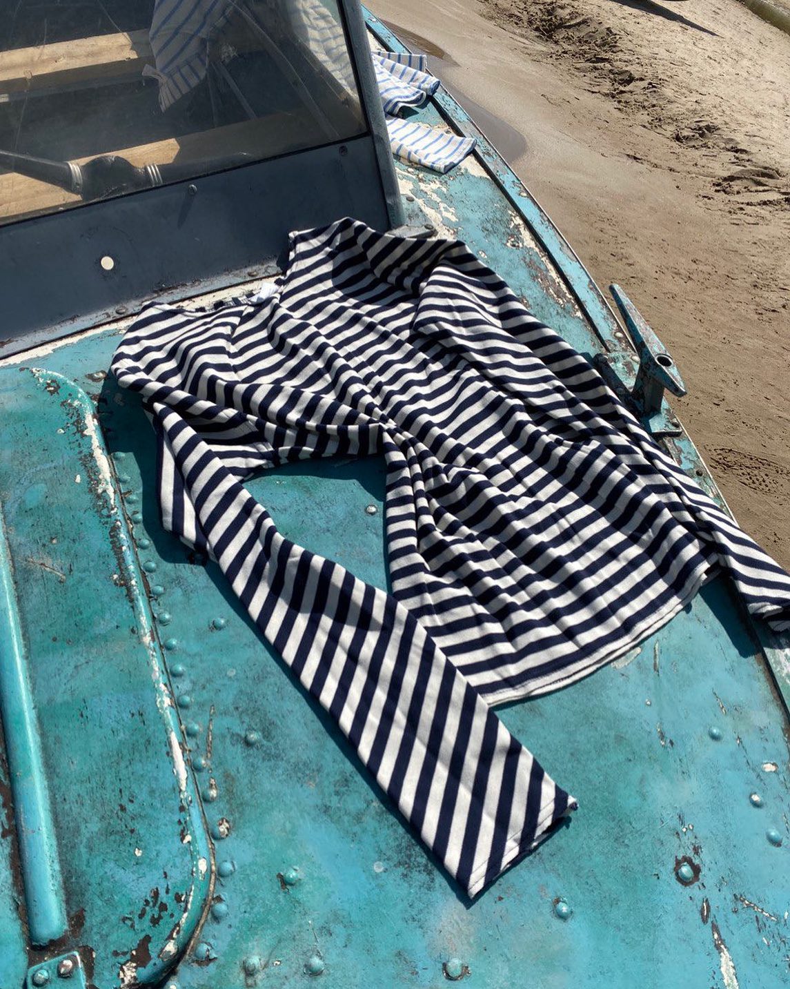 Fitted Slim Striped Long-Sleeve Top MARE
