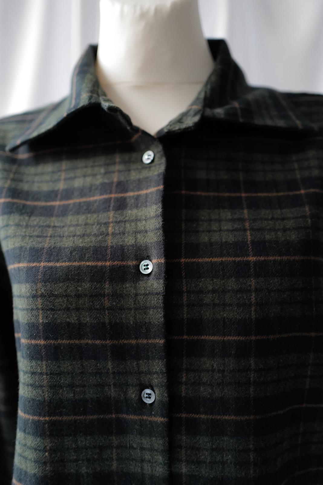 Ultra-Soft Cotton Flannel Shirt AW25 Royal Green