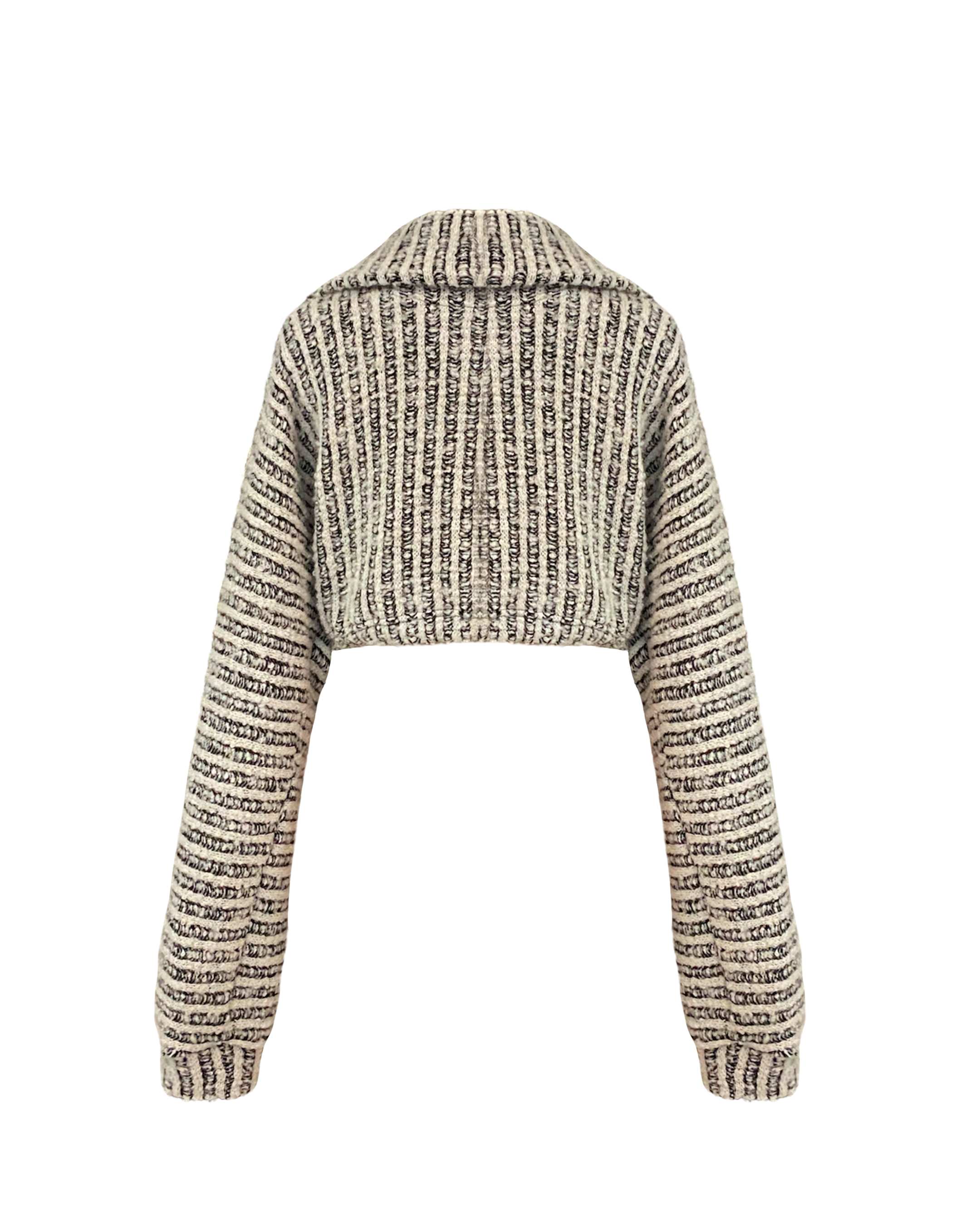 CROPPED JUMPER WITH STRIPES AW23/24