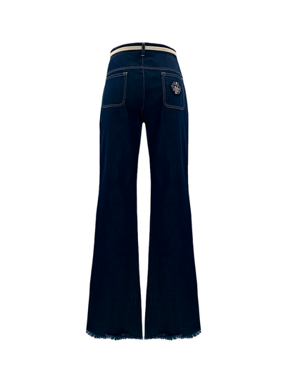 Flared Dark Blue JEANS