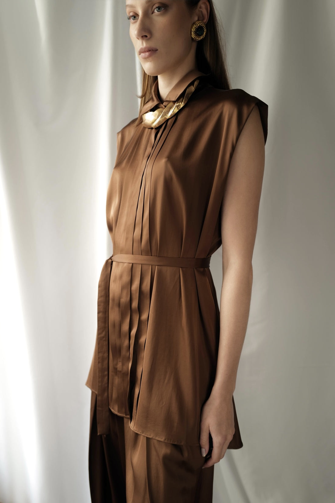 Atlas Cupra Blouse with a self-tie belt  AW25