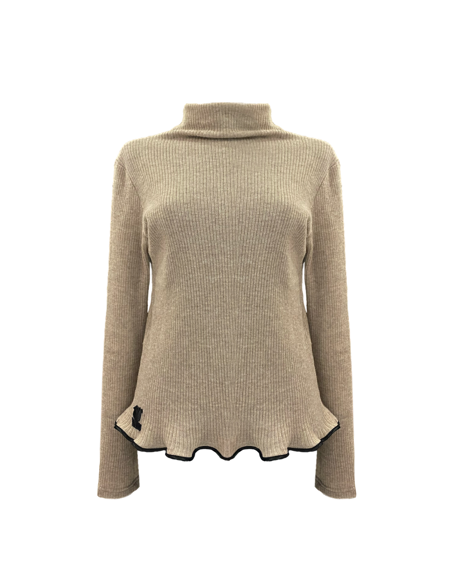 BEIGE LONG-SLEEVED TOP AW23/24