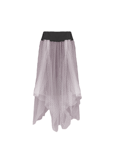 DOTTED TULLE OVERLAY SKIRT AW23/24