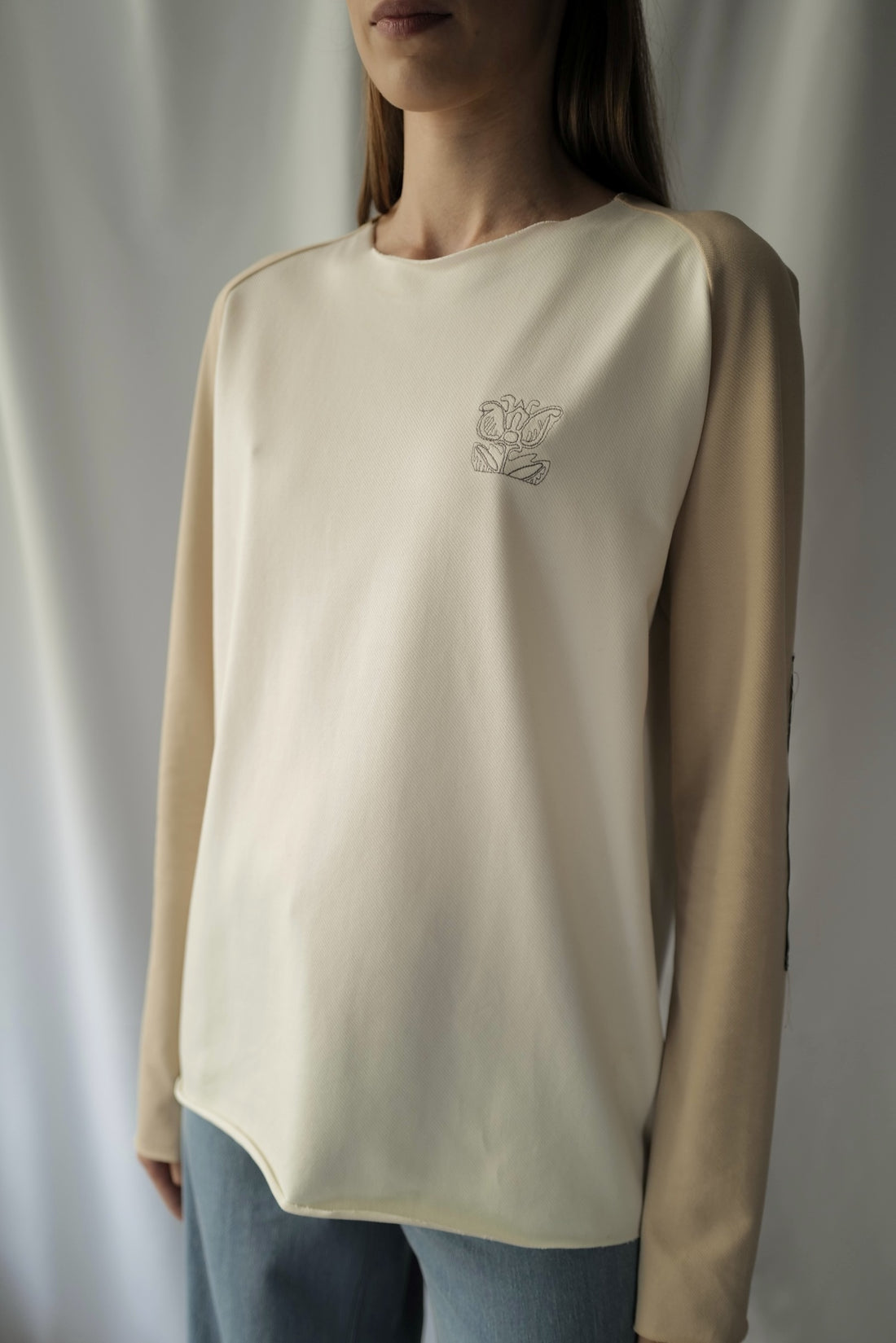 Organic Cotton Two colours Longsleeves Top AW25