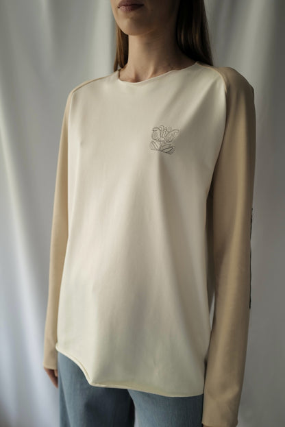 Organic Cotton Two colours Longsleeves Top AW25