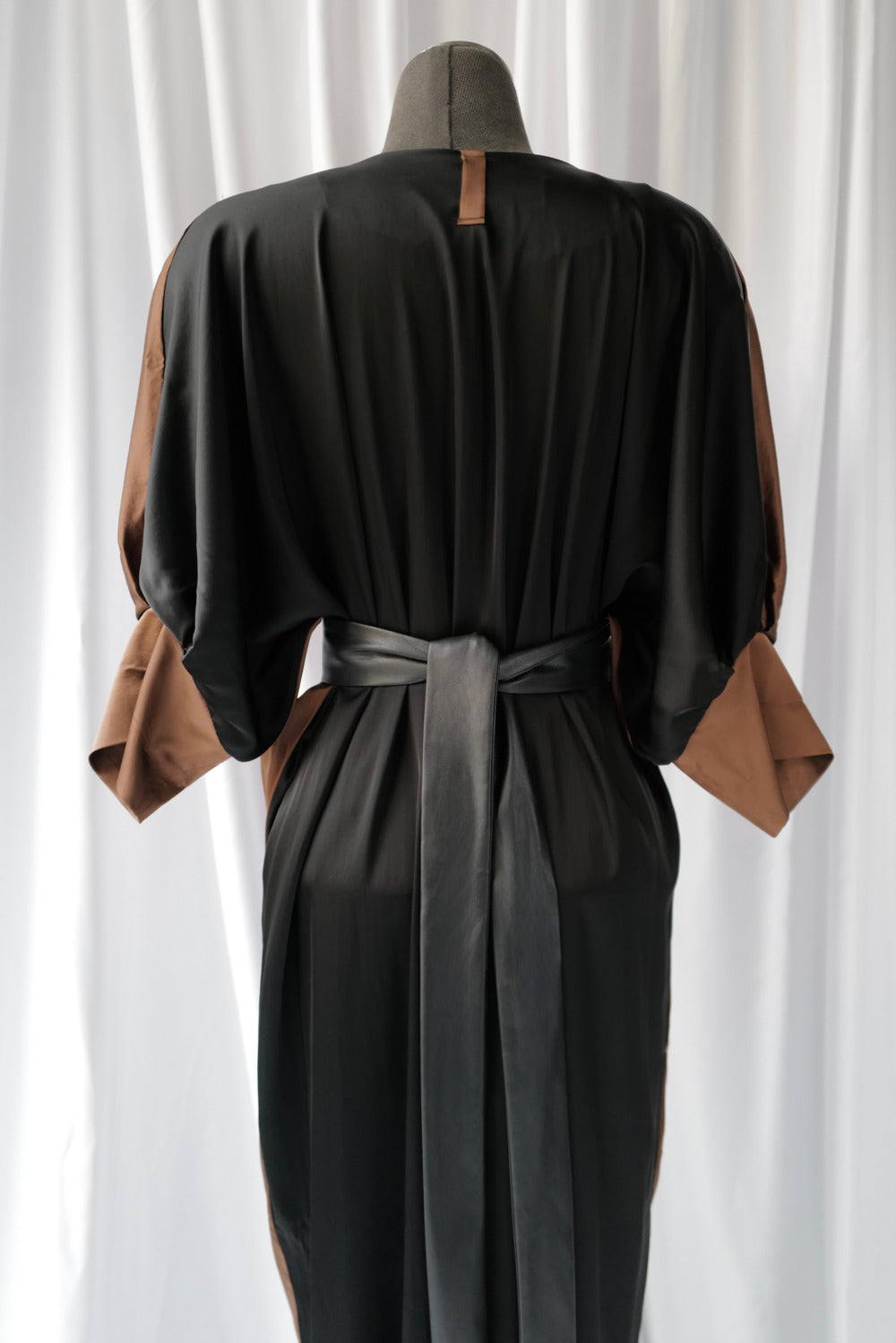 Block Colour Kimono Maxi Robe-Dress AW25