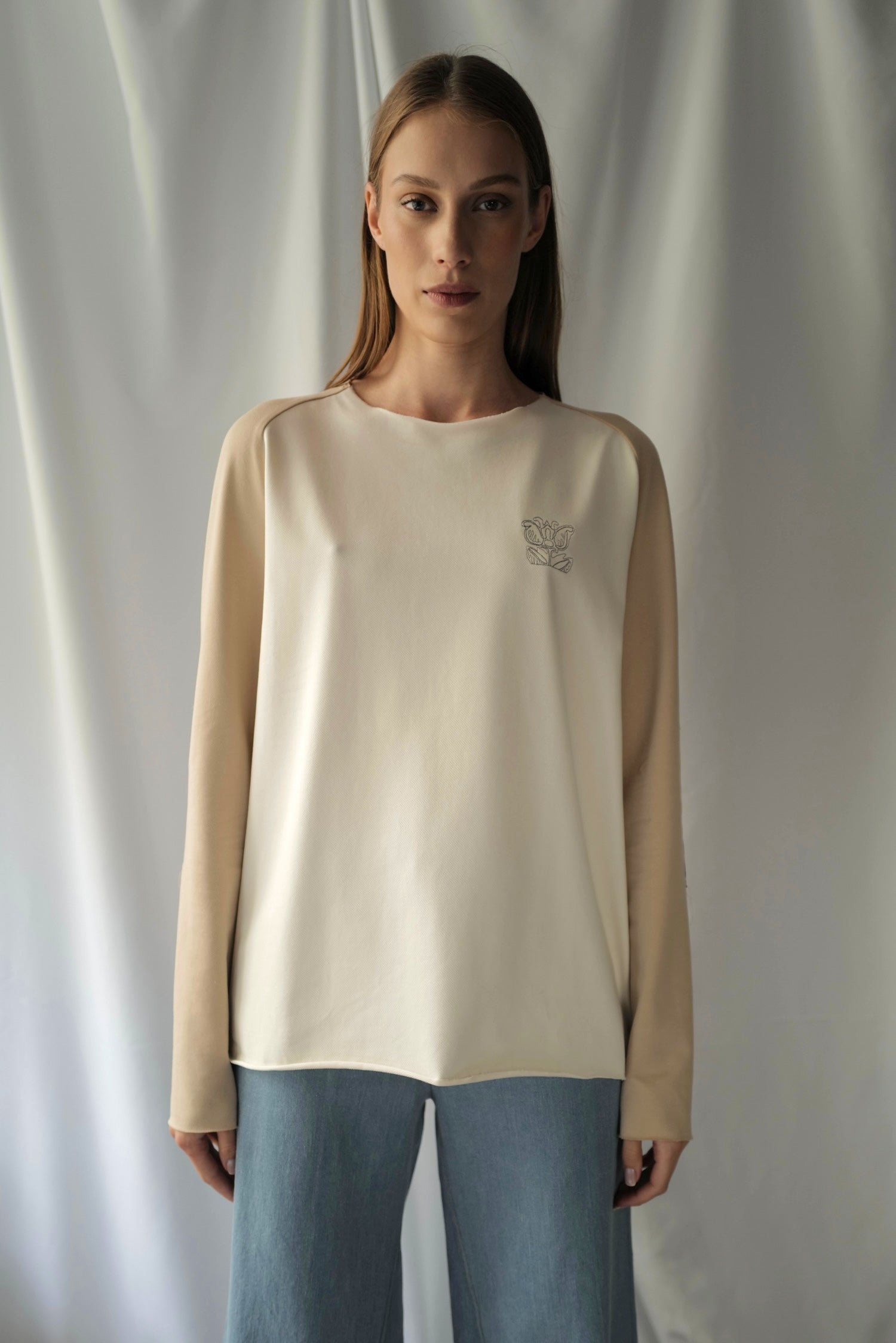 Organic Cotton Two colours Longsleeves Top AW25