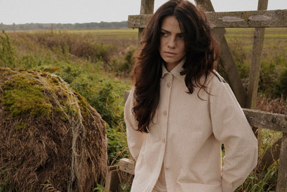 Wide Corduroy Shirt SAND AW25