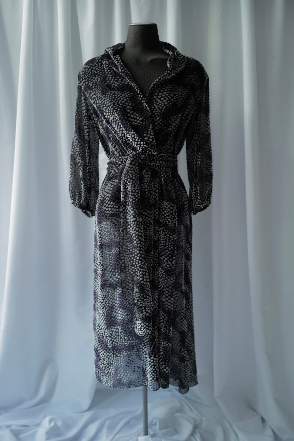 Silk Devore dress FW2019