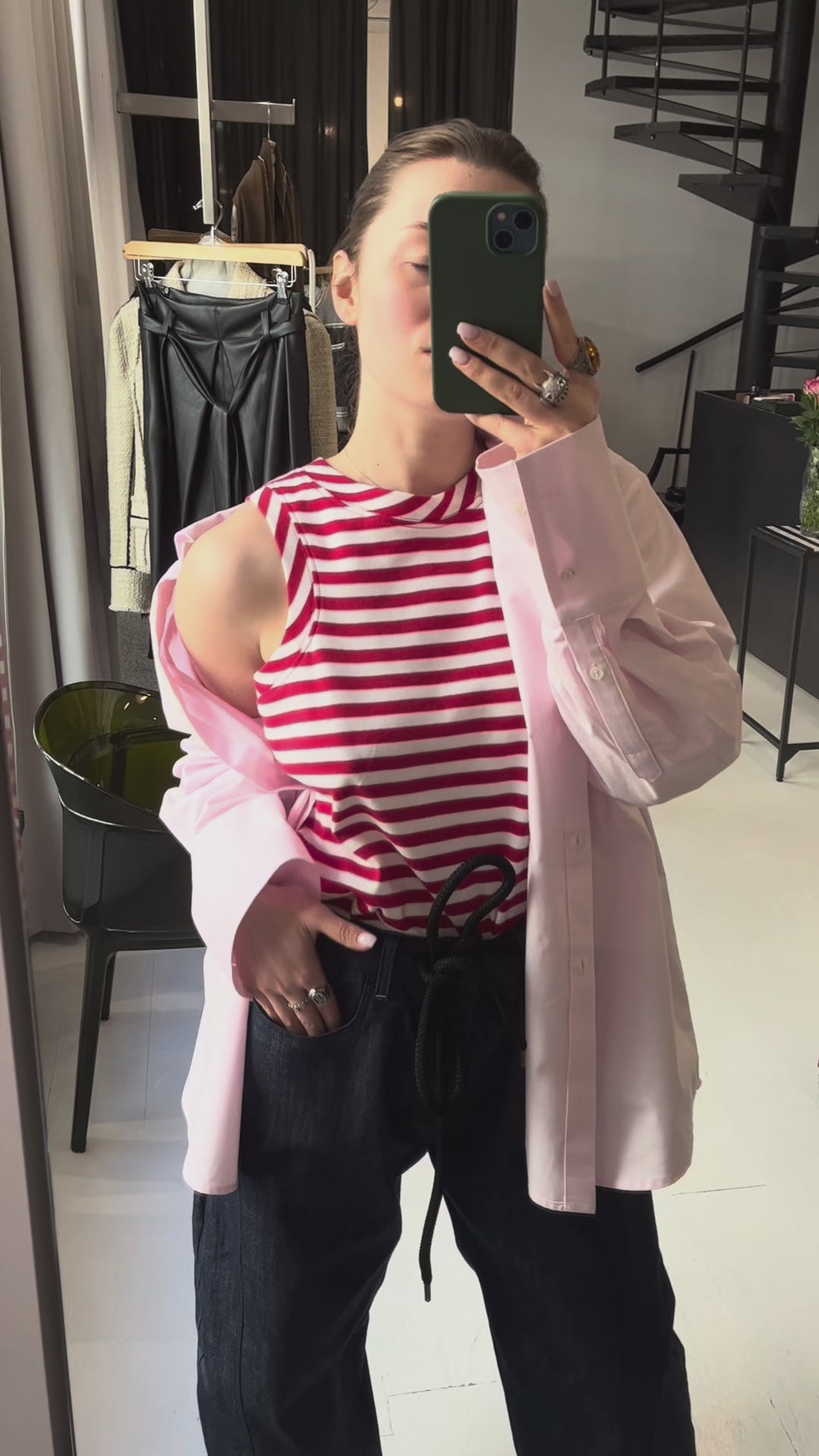 Organic Cotton Tank Top  in Red