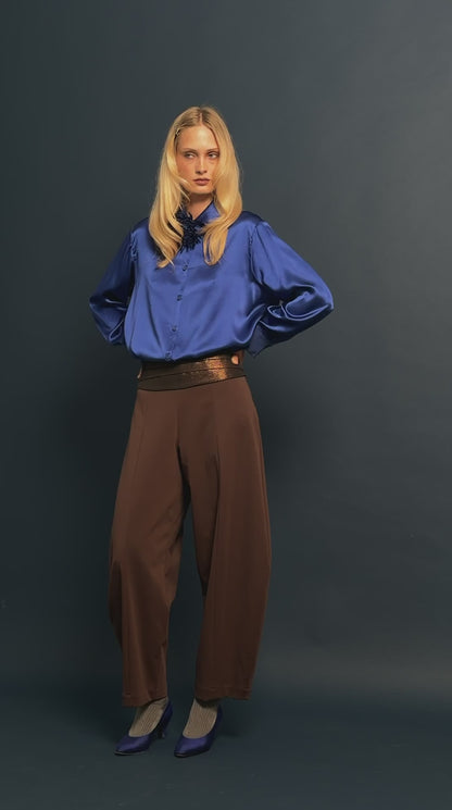 Silk Shirt with brooch MAGDA FW26/27