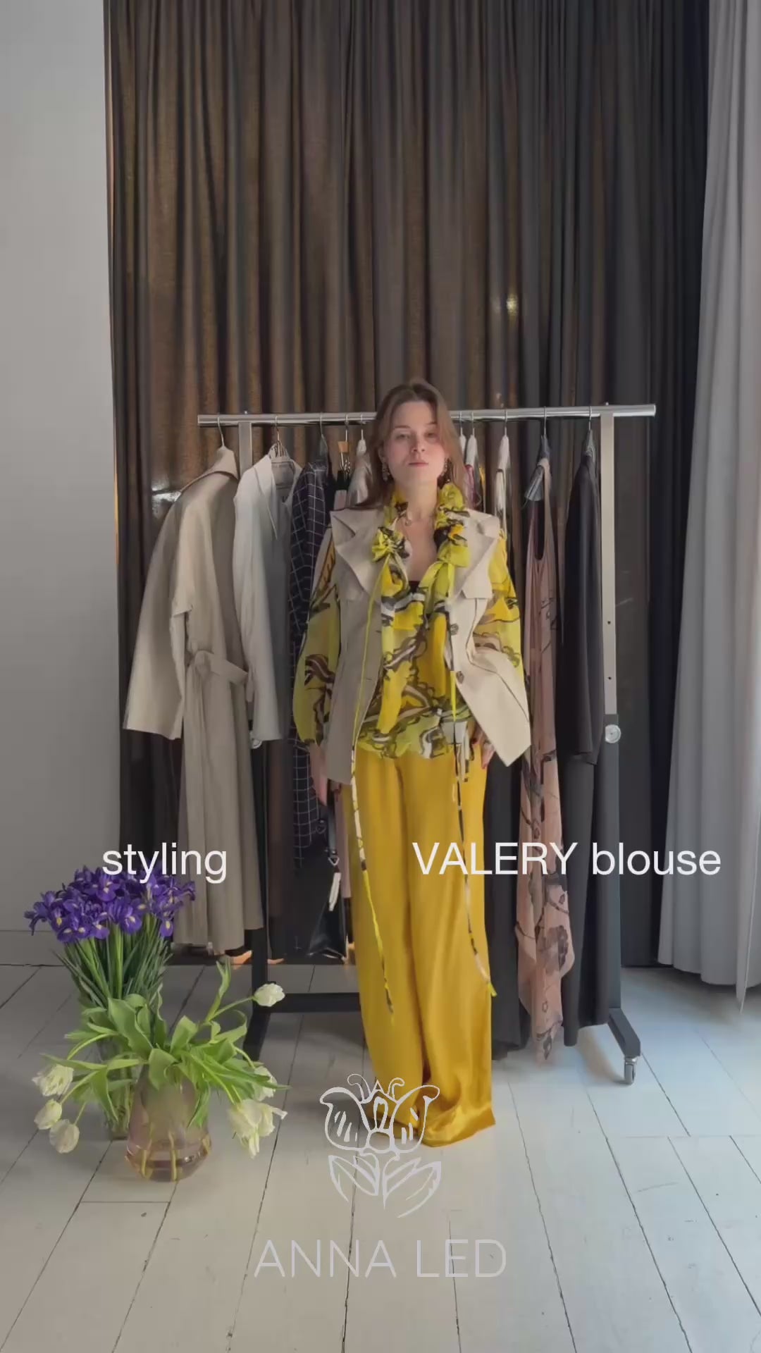 Floral Print Silk Blouse VALERY SS26( new colours available in studio )
