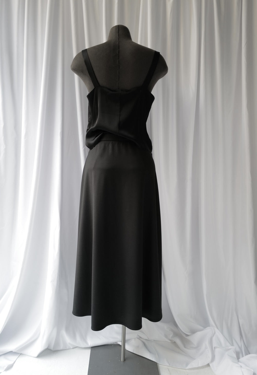 Midi Skirt With Front Pleats