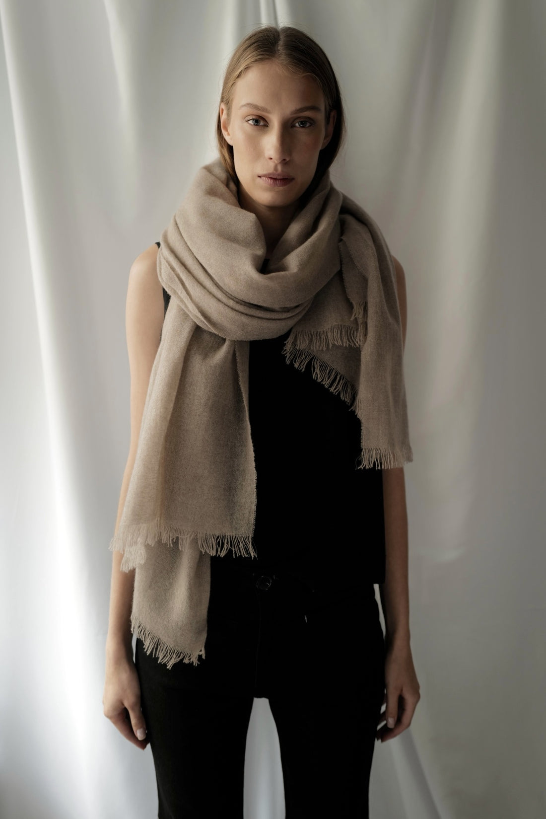 Cashmere Shawl Cacao AW25